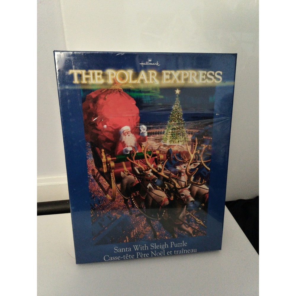 The Polar Express NEW 300 pc Puzzle Santa Full Sleigh Large bag of Toys Reindeer